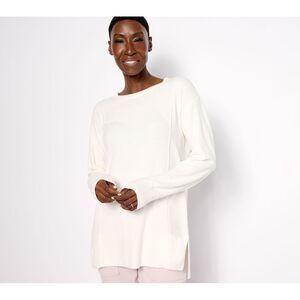 Maya J Women's Top Plus Sz 1X CozyChic Ultra Grey Dusk- Textured Leopard A612248